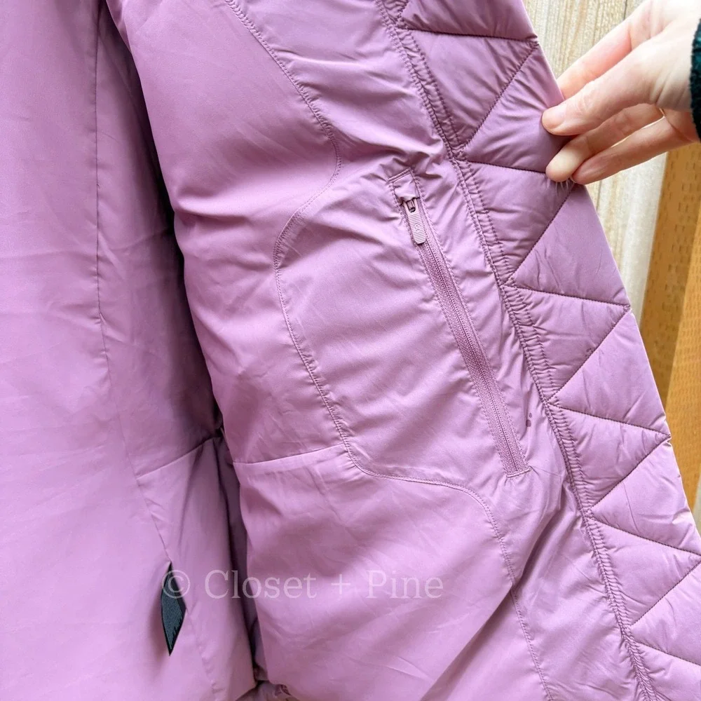Lululemon Wunder Puff Jacket Velvet Dust Purple Pink Size 8 Hooded Puffer Coat - Picture 7 of 17